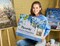 Figured'Art Paint by Numbers for Adults with Frame Pretty Bouquet 16"x20" - Craft Art Painting DIY Kit Canvas Already Stretched on a Wooden Frame